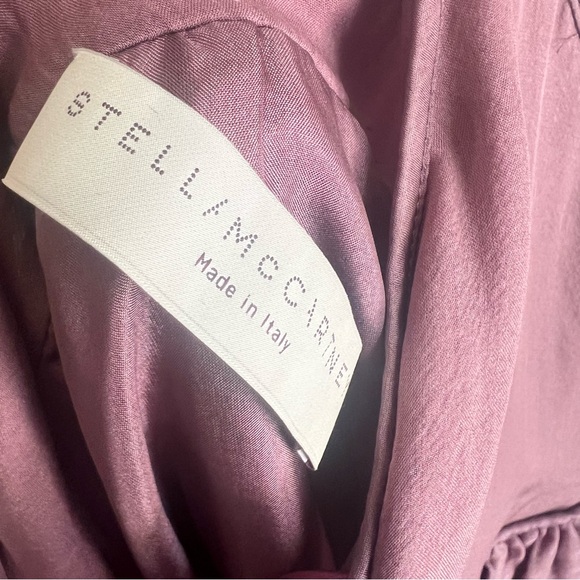 Stella McCartney Silk Chiffon bubble slip dress in Iris - Picture 6 of 13